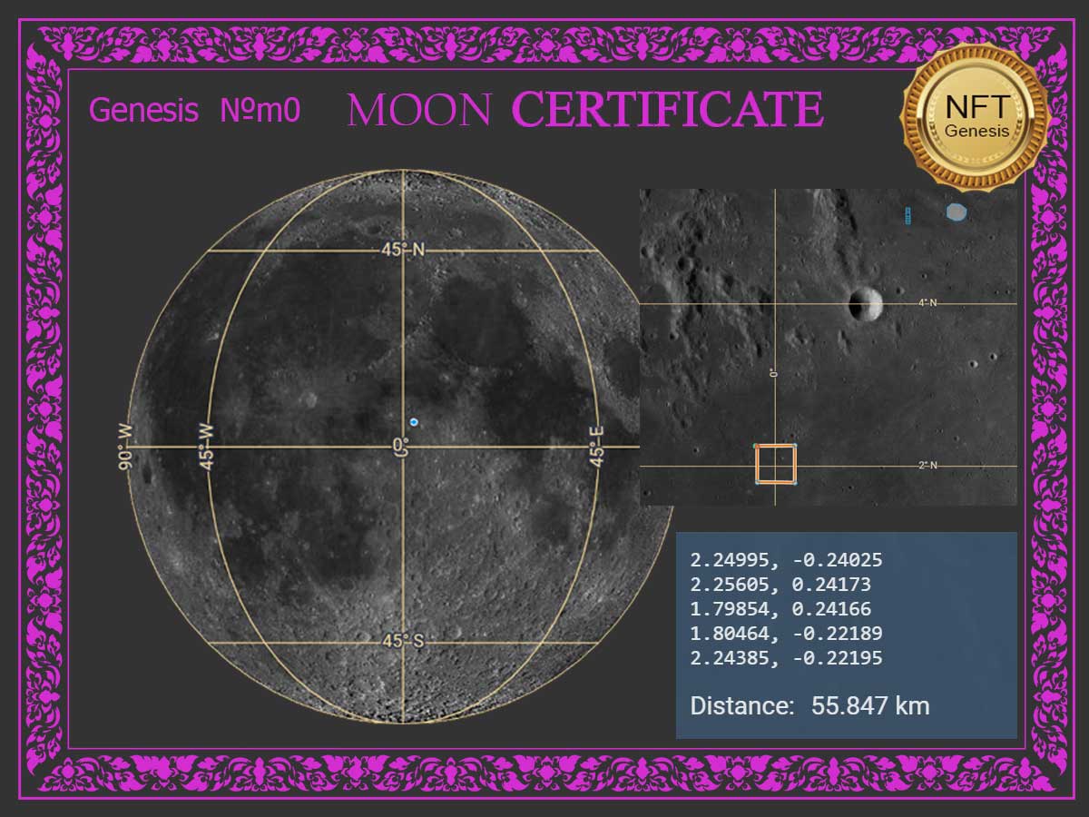 3D Crypto NFT - Crypto's value reaching the Moon - 2022 - 3D Liviu